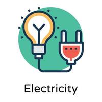 Trendy Electricity Concepts vector