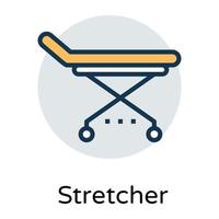 Trendy Stretcher Concepts vector