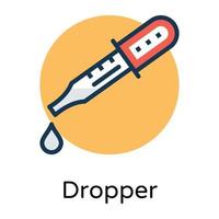 Trendy Dropper Concepts vector