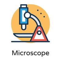 Trendy Microscope Concepts vector