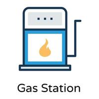 Trendy Filling Station vector