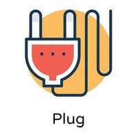 Trendy Power Plug vector