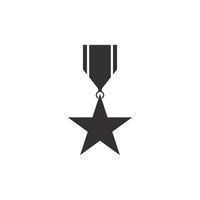 conjunto de vectores de iconos de medallas para la ilustración del día de los veteranos