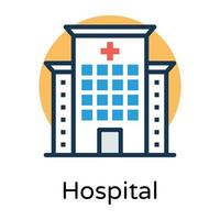 Trendy Hospital Concepts vector