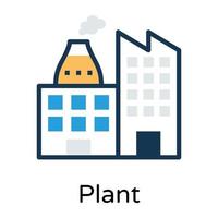 Trendy Power Plant vector