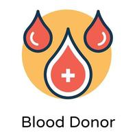 donación de sangre de moda vector