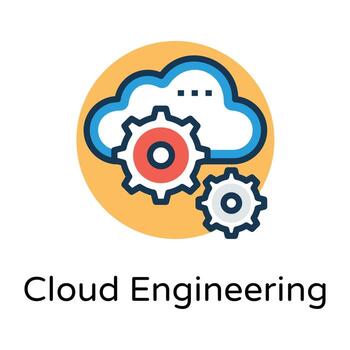 tecnología de computación en la nube vector