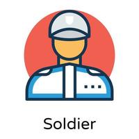 Trendy Soldier Concepts vector