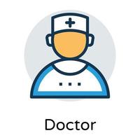 Trendy Medical Practitioner vector