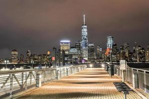 horizonte de la ciudad de nueva york desde nueva jersey foto