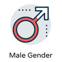 Trendy Male Gender vector
