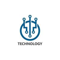 ilustración de concepto de tecnología de logotipo vectorial vector