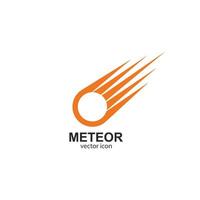 plantilla de vector de logotipo de meteorito