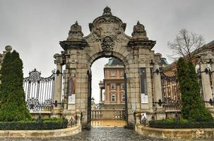 Gateway to Buda Castle, Budapest, Hungary photo