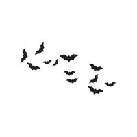 Set of bats background vector illustration