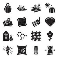 Pack of Fabric Icon Vectors