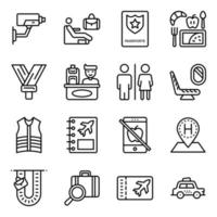 Pack of Airport and Aviation Vector Icons