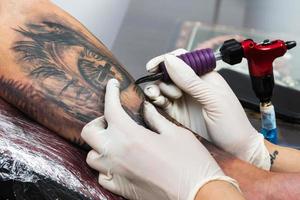 Details of a tattoo artist work photo