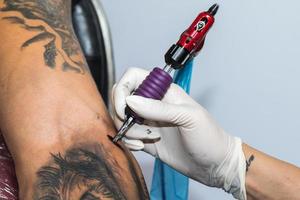 Details of a tattoo artist work photo