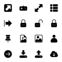 Font Awesome Icons Pack vector