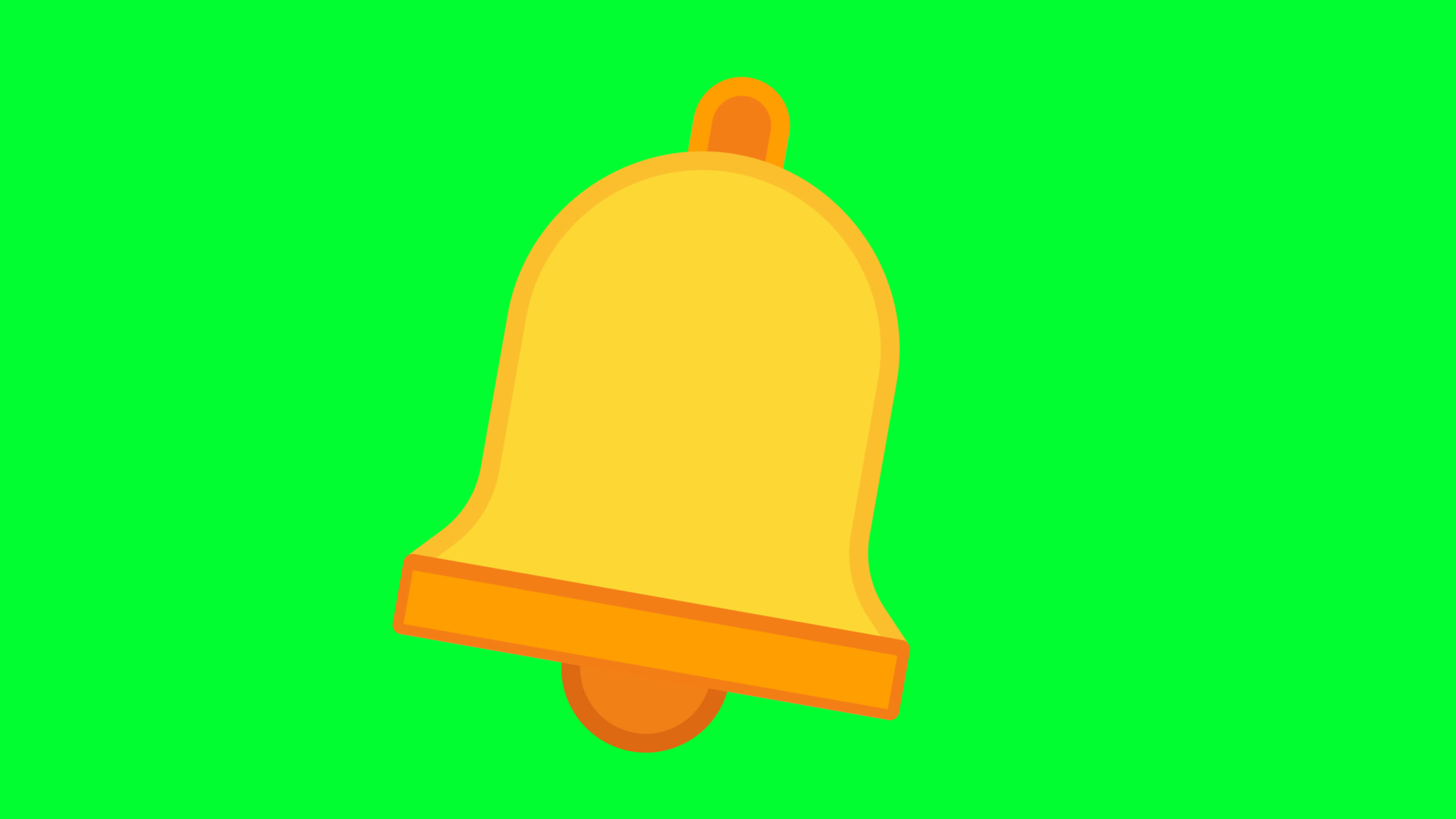 Bell icon pictogram roating on green screen. Ring bell notification  template Cartoon animation 4k. Useful for social media, interfaces,  infographics, websites. 16113424 Stock Video at Vecteezy