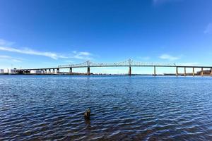 The Outerbridge Crossing is a cantilever bridge which spans the Arthur Kill. The Outerbridge, as it is often known, connects Perth Amboy, New Jersey, with Staten Island, New York. photo