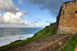 Castillo de San Cristobal in San Juan, Puerto Rico. It is designated as a UNESCO World Heritage Site since 1983. It was built by Spain to protect against land based attacks on the city of San Juan. photo