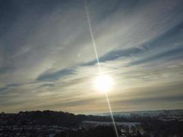 Gorgeous View of Local Public Park After Snow Fall over England photo