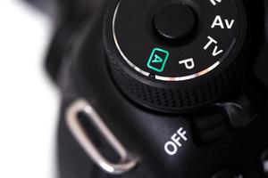 Close up of DSLR camera photo