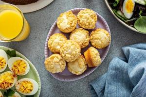 Cream cheese muffins for Easter photo