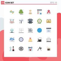 25 Creative Icons Modern Signs and Symbols of oncology development builder develop browser Editable Vector Design Elements