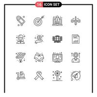 Outline Pack of 16 Universal Symbols of girl toolings discount screwdriver cloud Editable Vector Design Elements