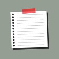 blank notepad banner vector design