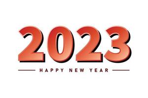 gradient red 2023 word art vector design