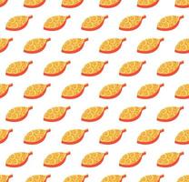 Autumn leaves seamless color vector pattern