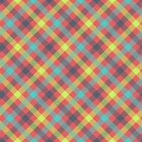 Tartan multicolor seamless vector pattern