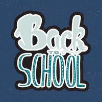 Back To School Lettering vector