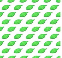 Green striped leaves seamless color vector pattern