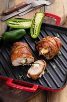 Jalapeno popper chicken breast wrapped with bacon photo