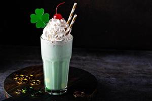 Shamrock shake for Saint Patricks day photo