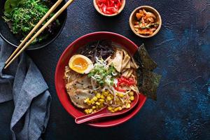 Ramen miso soup bowl photo