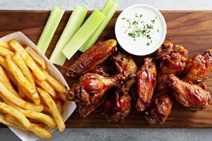 Barbeque chicken wings photo