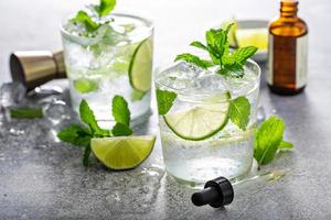 Refreshing summer mojito cocktail photo