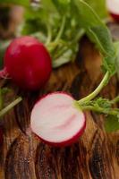 Cooking with radishes photo