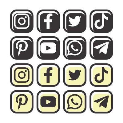 social media button