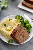 Meatloaf with spicy glaze photo