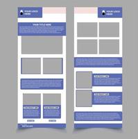 Fitness email template design vector