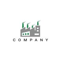 Factory logo for business company simple Vector Image