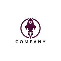 Rocket Media logo, Startup, launching logo template vector
