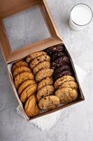 Box of assorted cookies photo